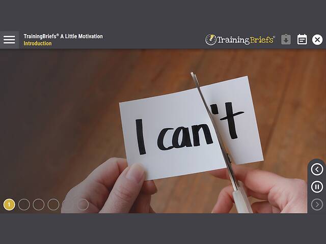 TrainingBriefs® A Little Motivation