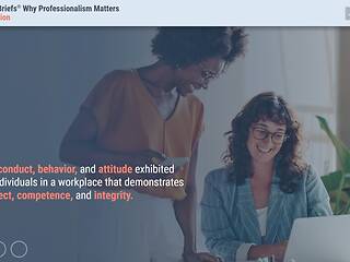 TrainingBriefs® Why <mark>Professionalism</mark> Matters