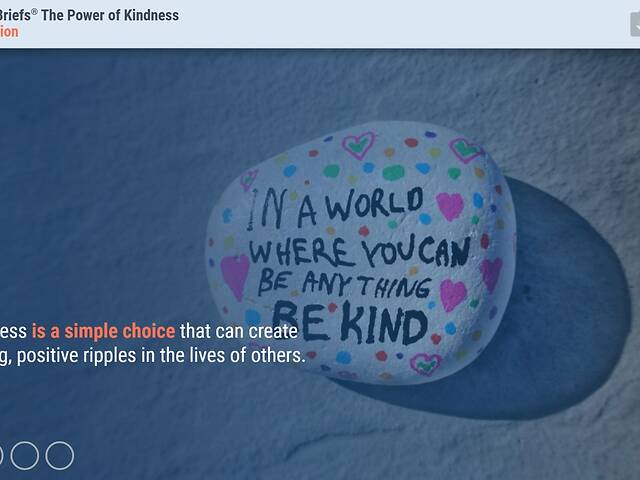 TrainingBriefs® The Power of Kindness