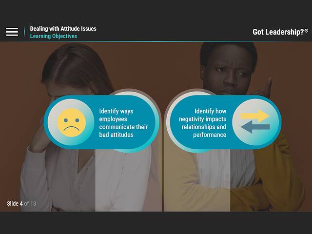 Got Leadership?® Dealing with Attitude Issues